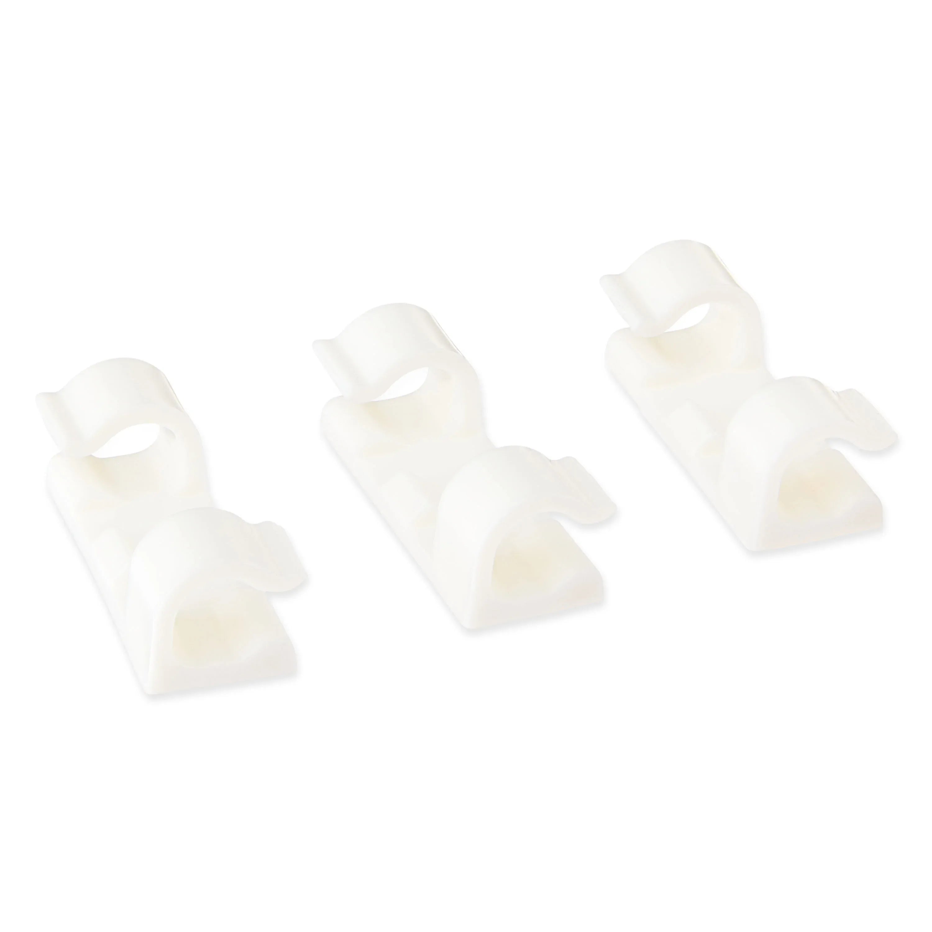 onn Peel and Stick Adhesive Cable Management Clips, 24 Count