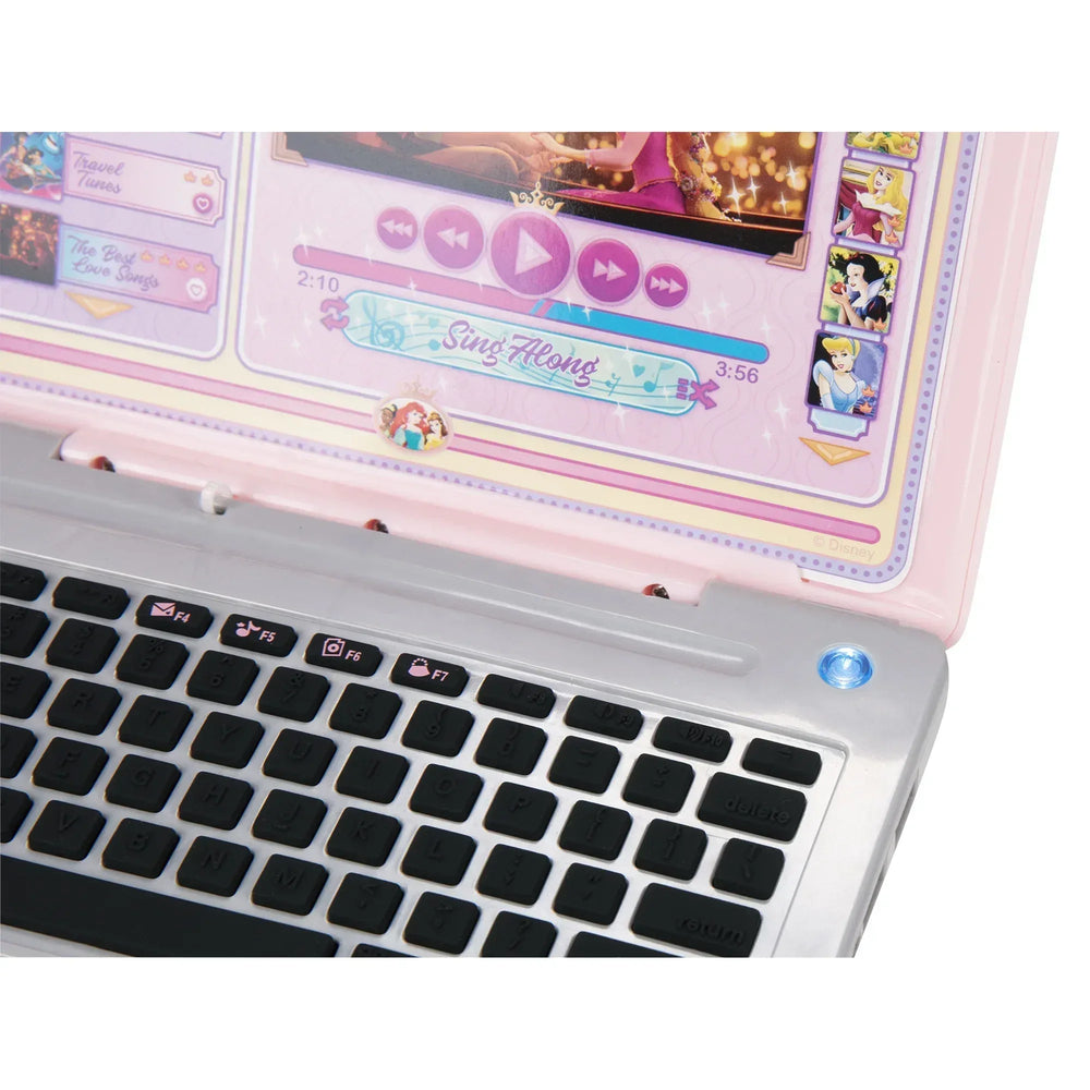 Disney Princess Style Collection Pink Pretend Laptop with Play Earbuds 5 Ways to Play 0.89Pound - USA MEGA SHOP