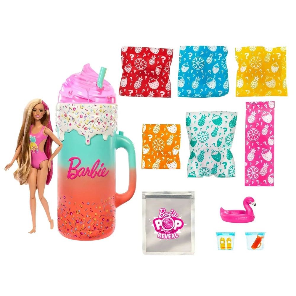 Barbie Pop Reveal Rise & Surprise Gift Set with Scented Doll, Squishy Scented Pet & More - USA MEGA SHOP
