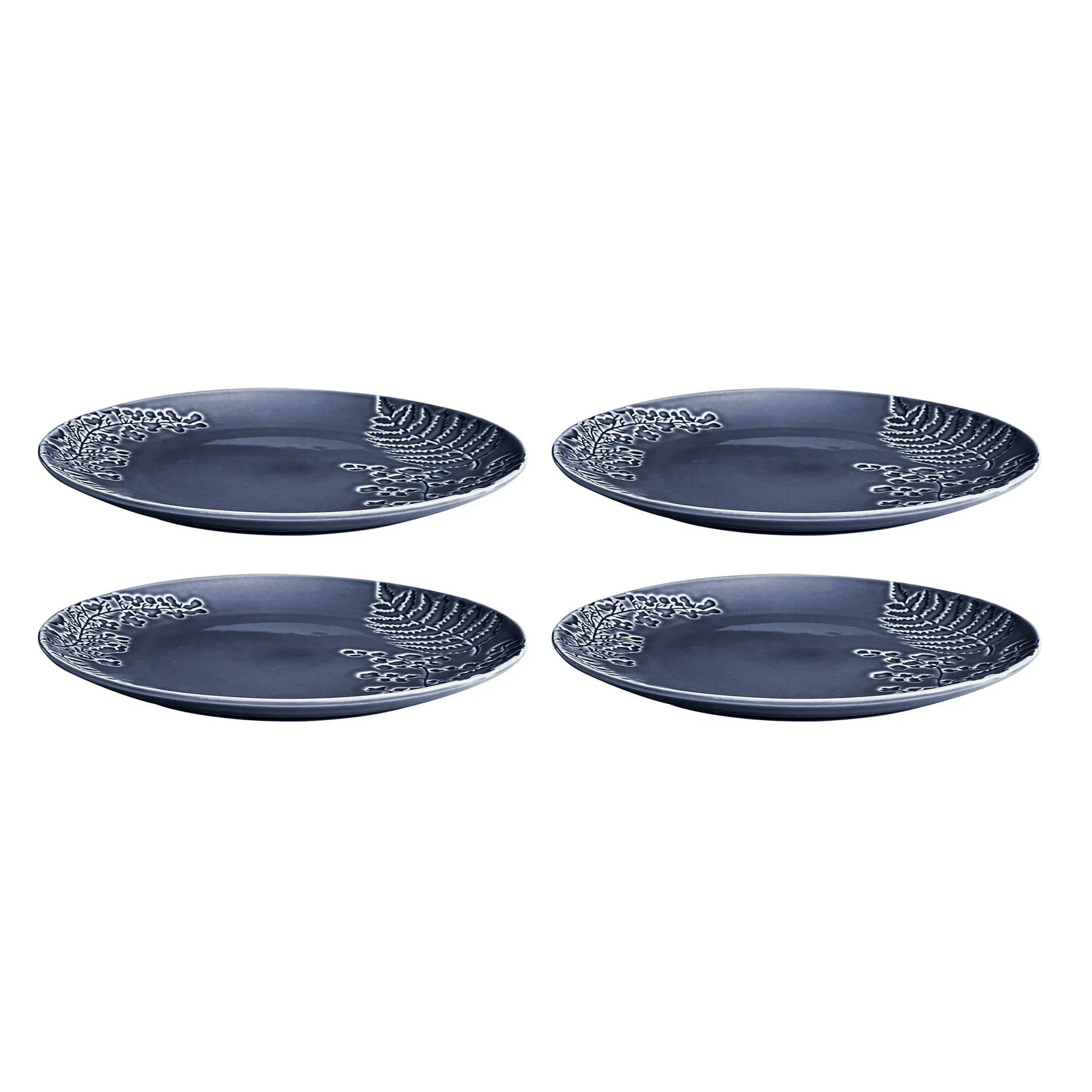 Better Homes & Gardens Ellie Blue Stoneware 12 Piece Dinnerware Set