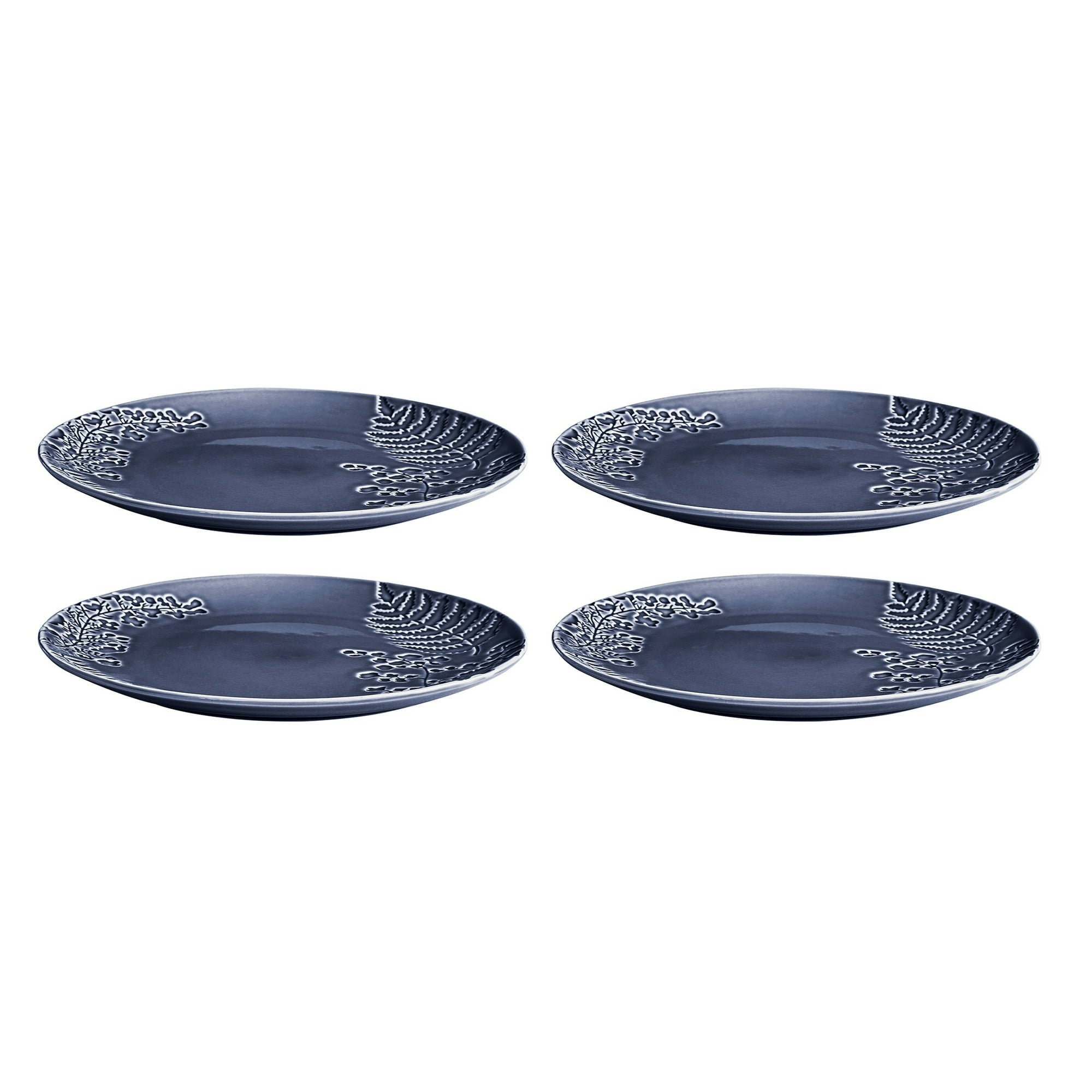Better Homes & Gardens Ellie Collection Blue Stoneware Dinner Plate, 10.7 inch