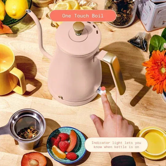 Beautiful 1-Liter Electric Gooseneck Kettle 1200 W, by Drew Barrymore