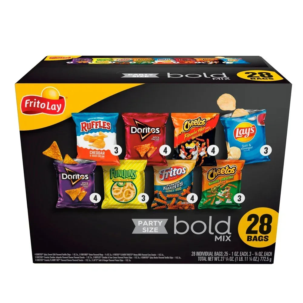 Bold Mix Variety Pack Snack Chips, 28 Count Multipack