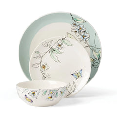 Oneida Entertain 365 12-Piece Botanica Dinnerware Set (Service for 4)