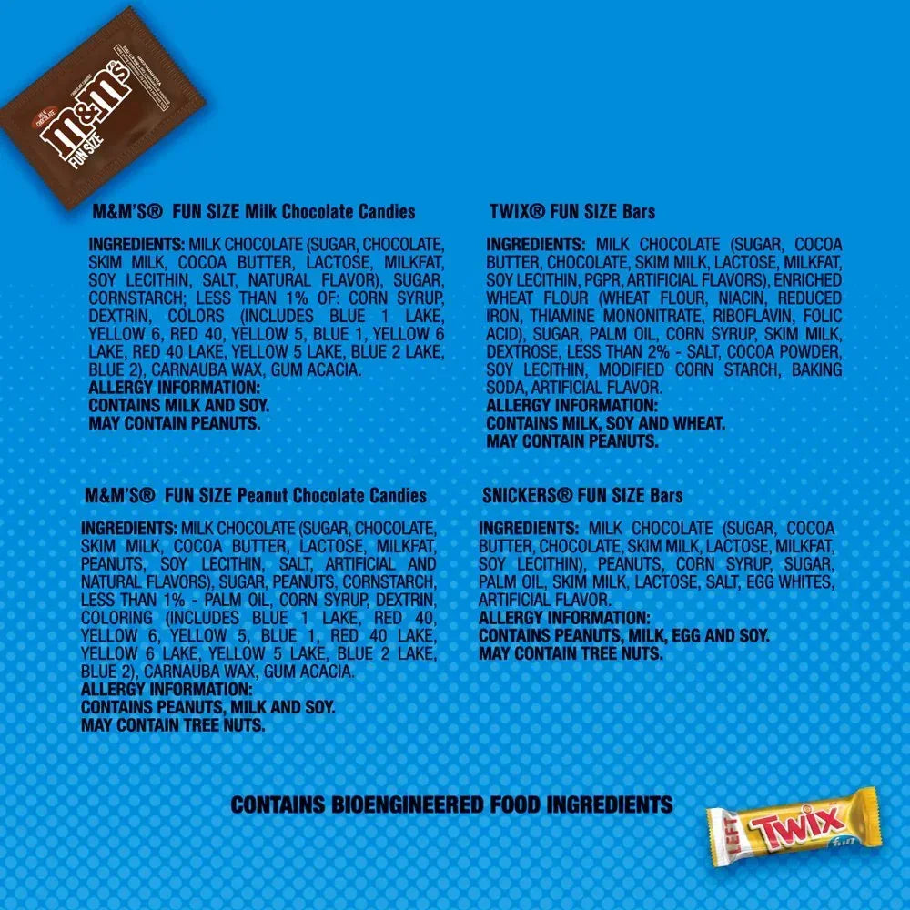 M&M'S, Snickers & Twix Fun Size Spring Break Milk Chocolate Candy - 30.98 Oz Bulk Bag