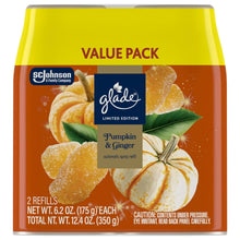 Glade value pack automatic spray refill box, Pumpkin & Ginger, with two refill cans