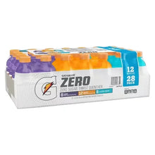 Gatorade Zero Sugar Thirst Quencher variety pack carton, 12 bottles in 28-pack