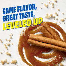 Protein toaster pastries swirl with cinnamon sticks on package graphic