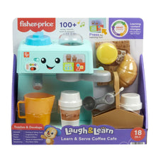 Coffee café learning toy set retail box with accessories for 18+ months