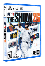 MLB The Show 26 PS5 game case cover front view with baseball player artwork