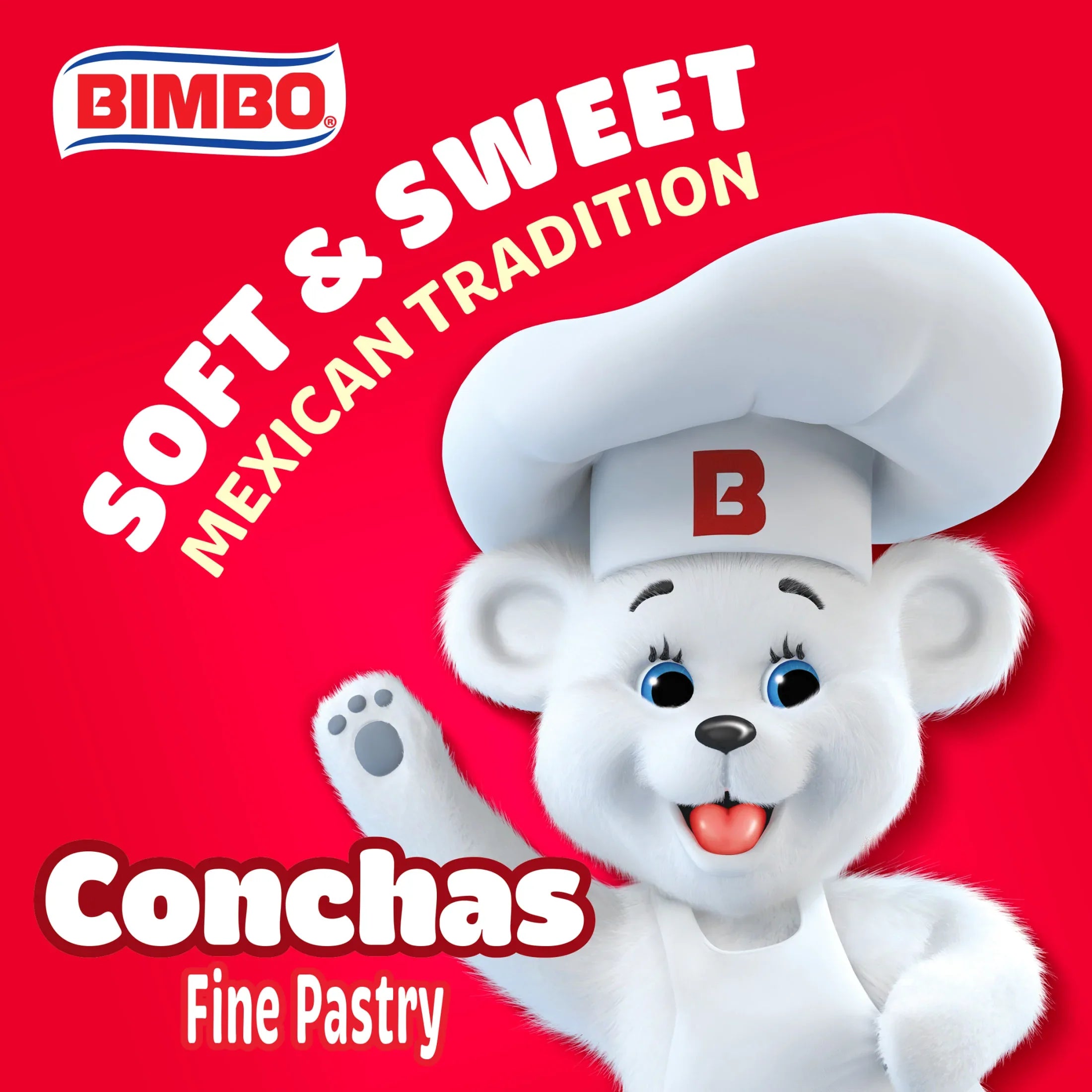 Bimbo Conchas Vanilla Pastry, 8 packs, Pastries, 16.96 oz Box