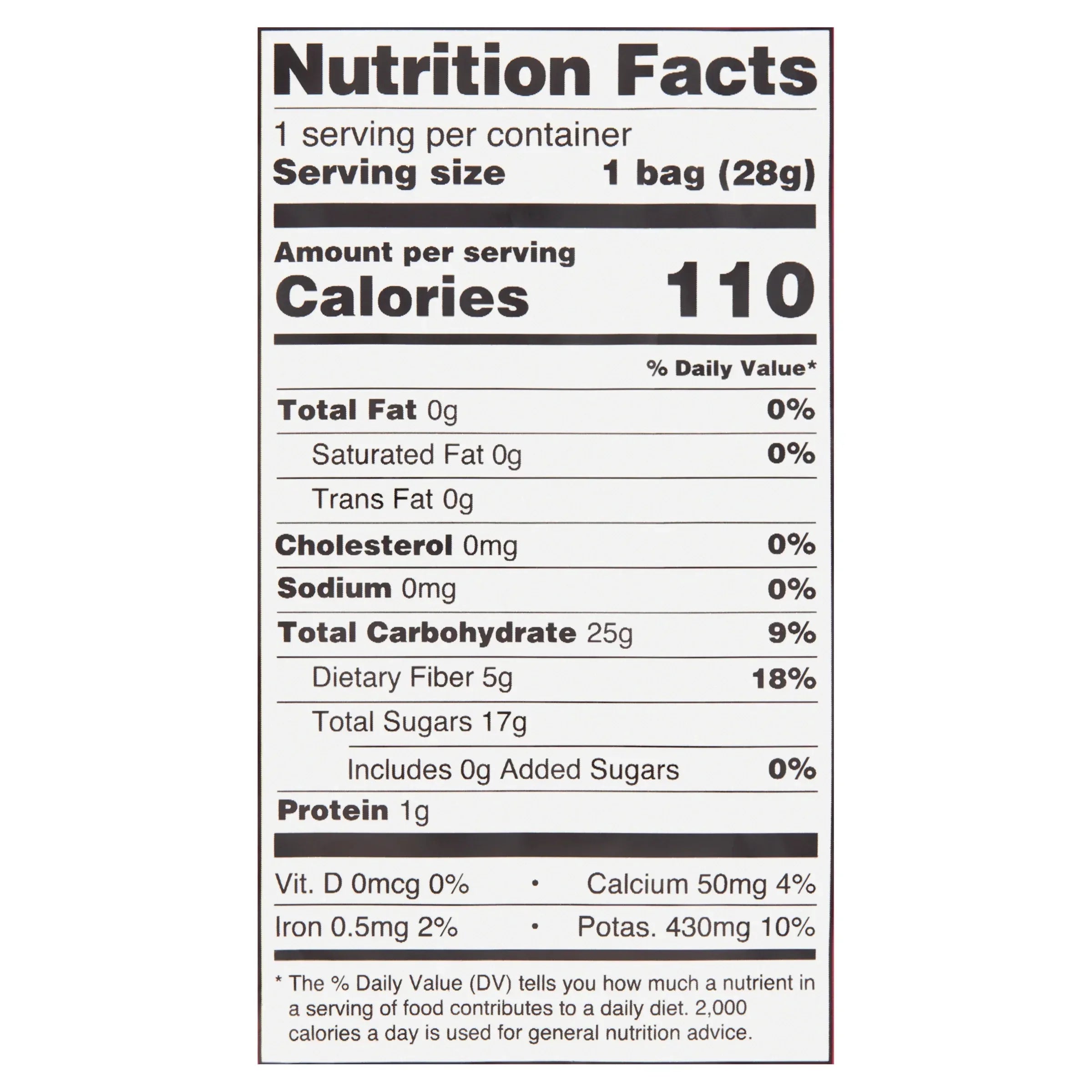 Great Value Freeze Dried Strawberry Fruit Crisps, 1 oz