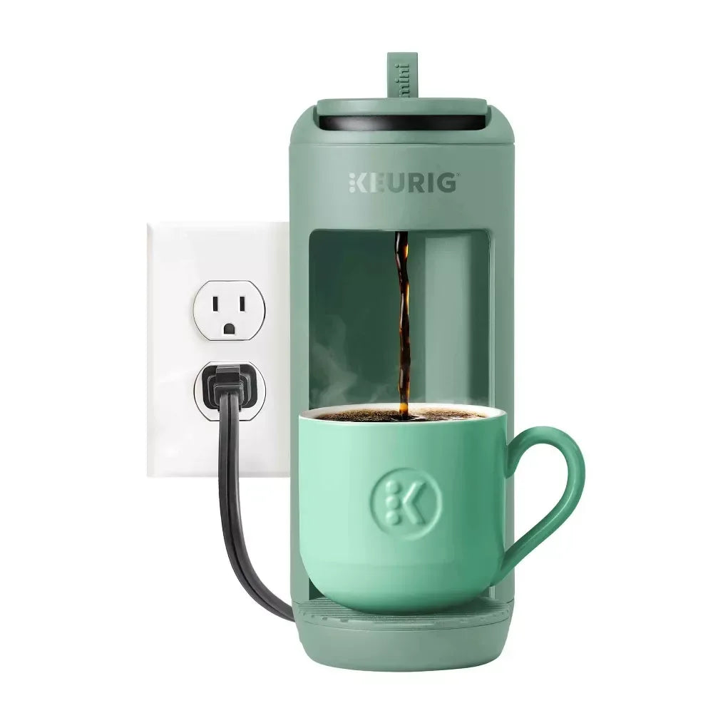 Keurig® K-Mini Mate® Automatic Single Serve K-Cup® Pod Coffee Maker - Glamping Green; Small & Colorful Coffee Maker, Travel Mug Friendly, Makes 12 Oz. - USA MEGA SHOP