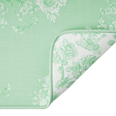 The Pioneer Woman Agatha 100% Polyester Dish Drying Mat, Green, 18" x 24"