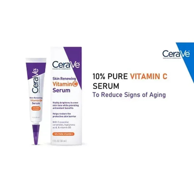 Cerave Skin Renewing Vitamin C Serum (1.0 Fl. Oz., 2 Pk.)
