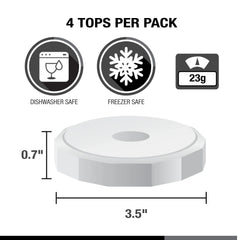 Masontops Wide-Mouth Tough Top Canning Jar Lid (4-Count)