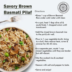 Pride Of India - Extra Long Indian Premium Brown Basmati Rice, 5 Pound (2.26 Kilo) RECOLSABLE JUTE (BURLAP) - Naturally Aromatic, Aged, Flavorful, Slender, Non Sticky Whole Grains