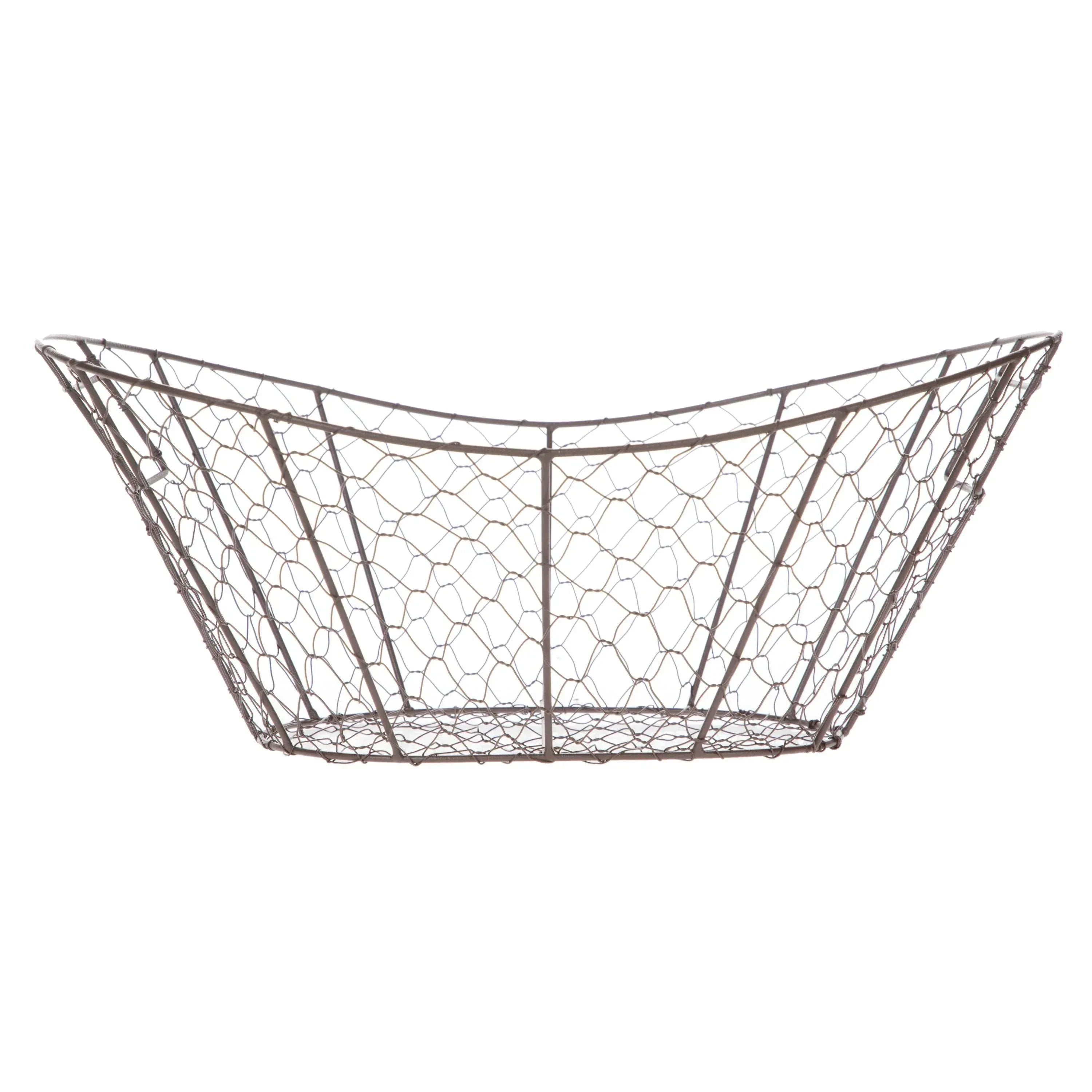 Mainstays Chicken Wire Decorative Storage Basket with Handles - USA MEGA SHOP