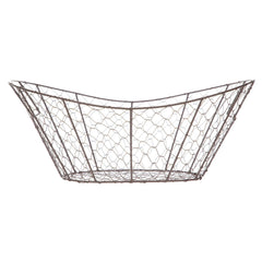 Mainstays Chicken Wire Decorative Storage Basket with Handles - USA MEGA SHOP