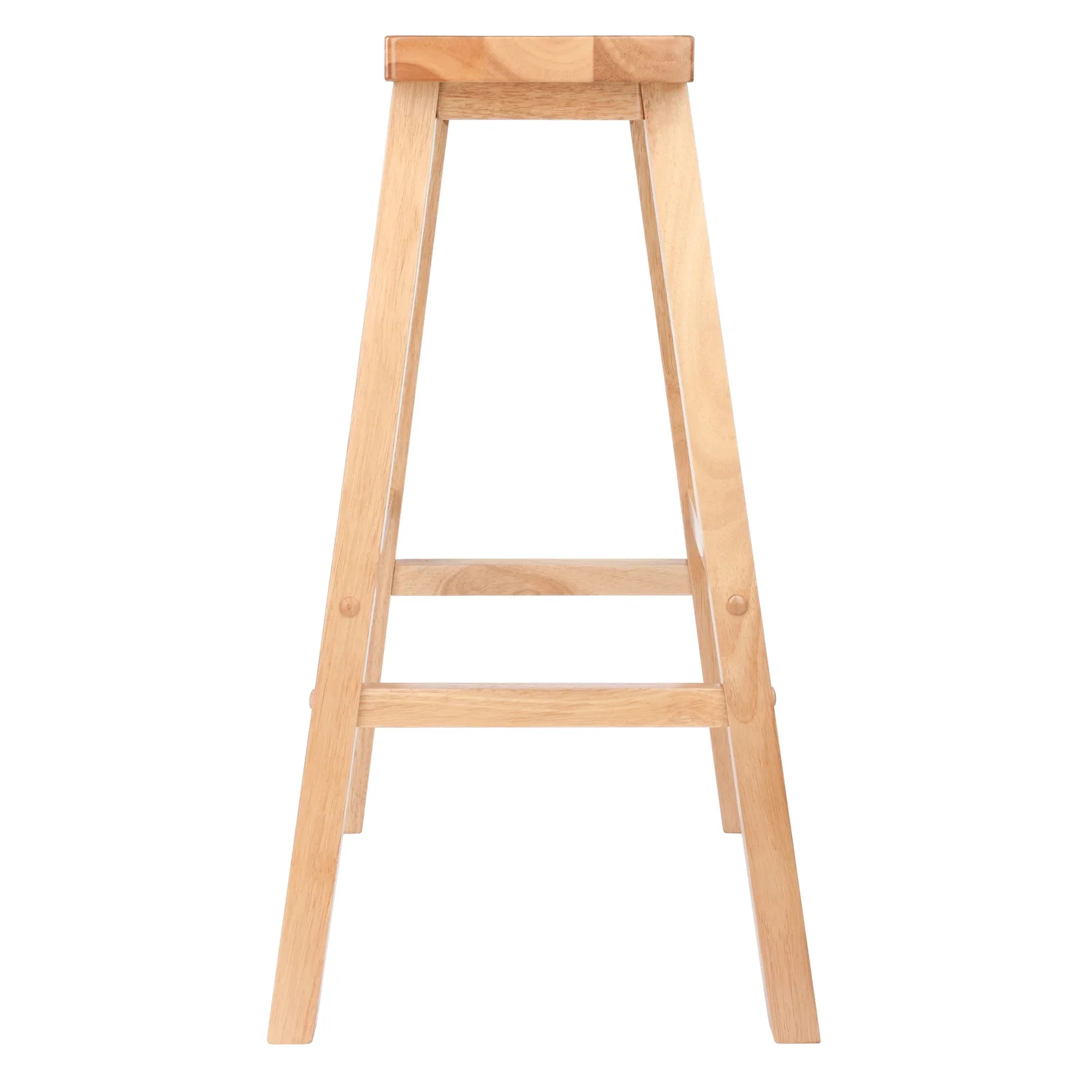 Winsome Satori Saddle Seat Bar Stool, 29", Natural Finish