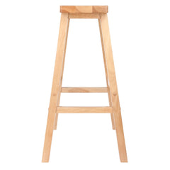 Winsome Satori Saddle Seat Bar Stool, 29", Natural Finish