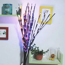 Lighted willow branch set with warm white LED twigs, battery operated for vases