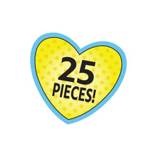 Badge reading “25 PIECES!”