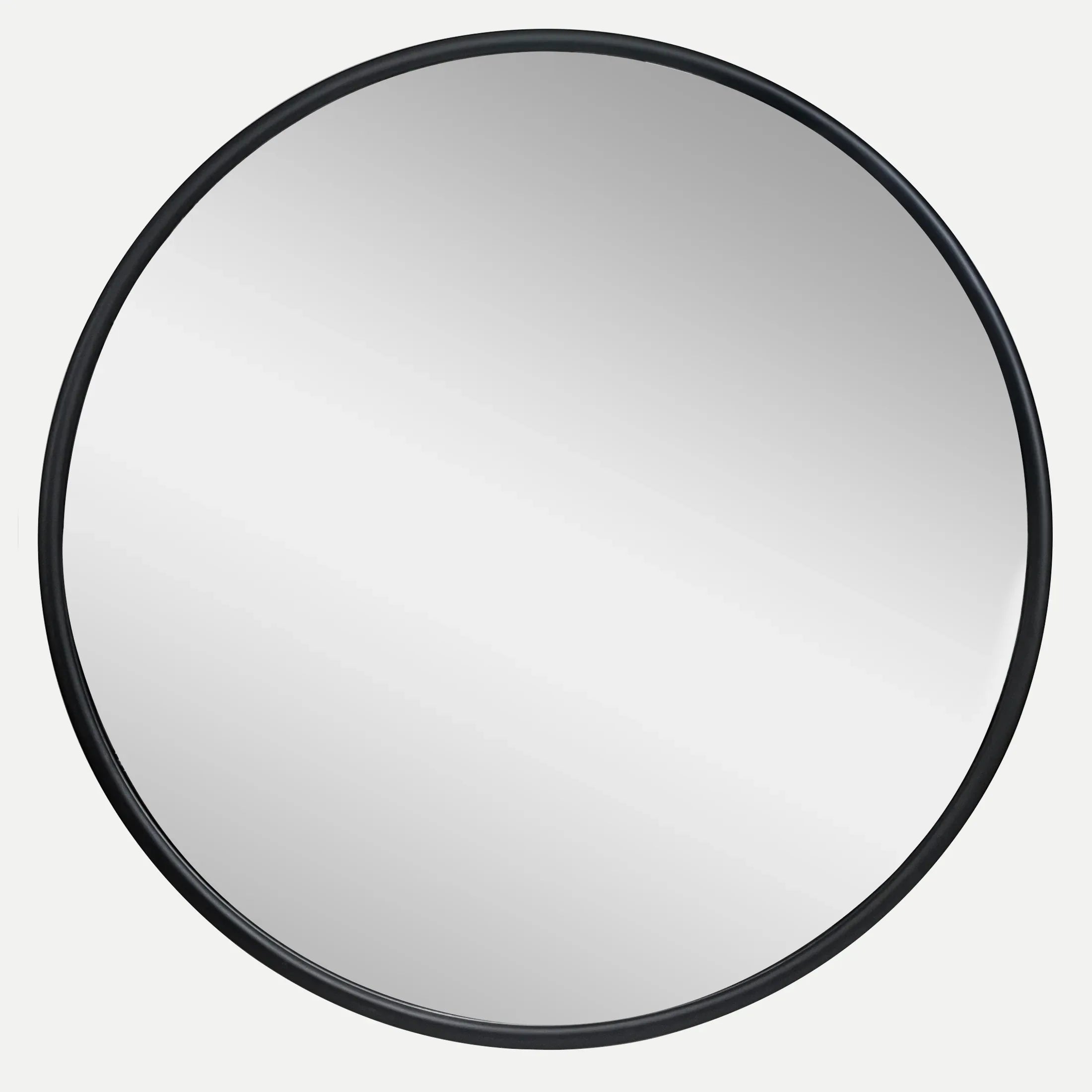 Mainstays 18x18 Black Round Small Decorative Wall Mirror for Bathroom or Living Room