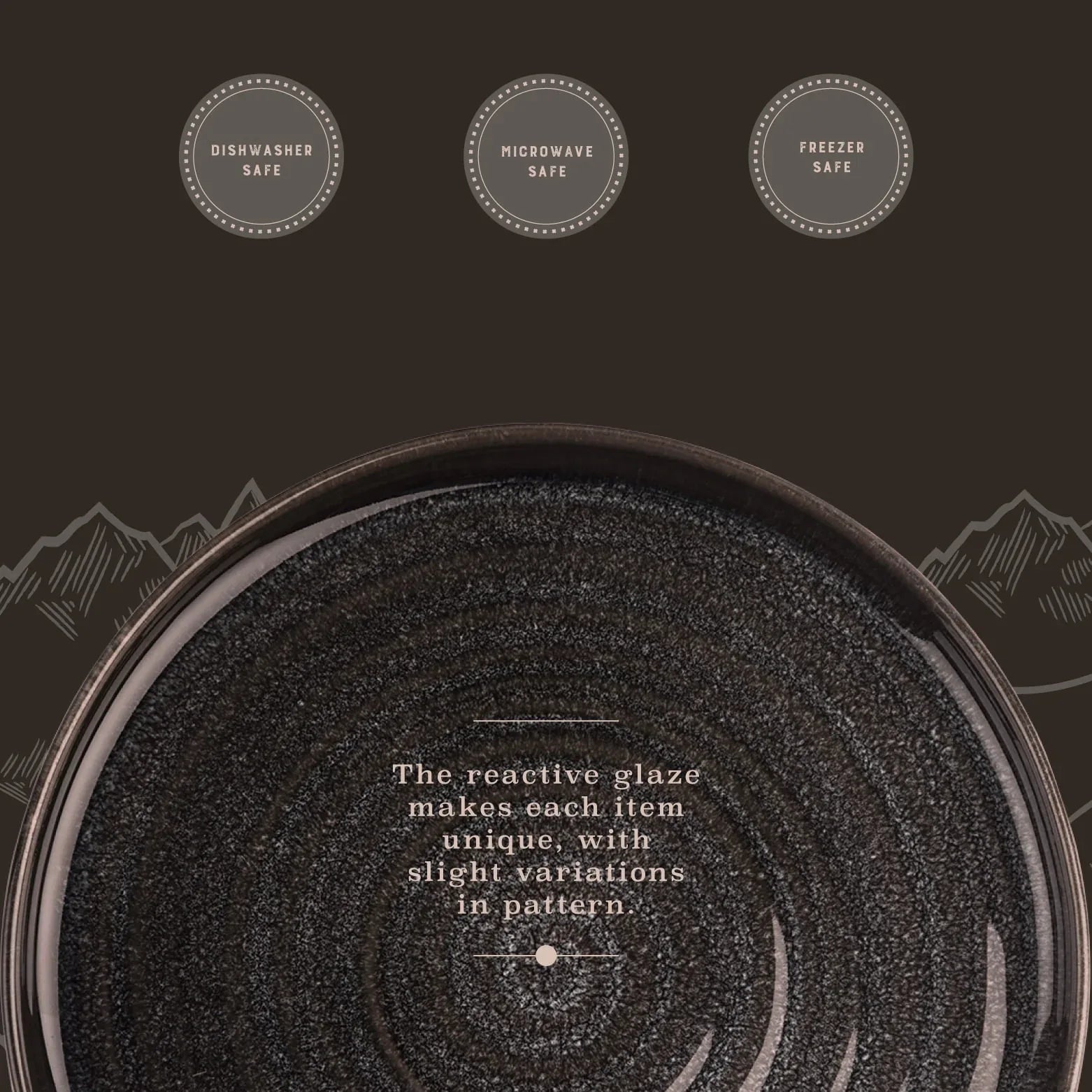 Yellowstone Rip 12-Piece Ceramic Dinnerware Set
