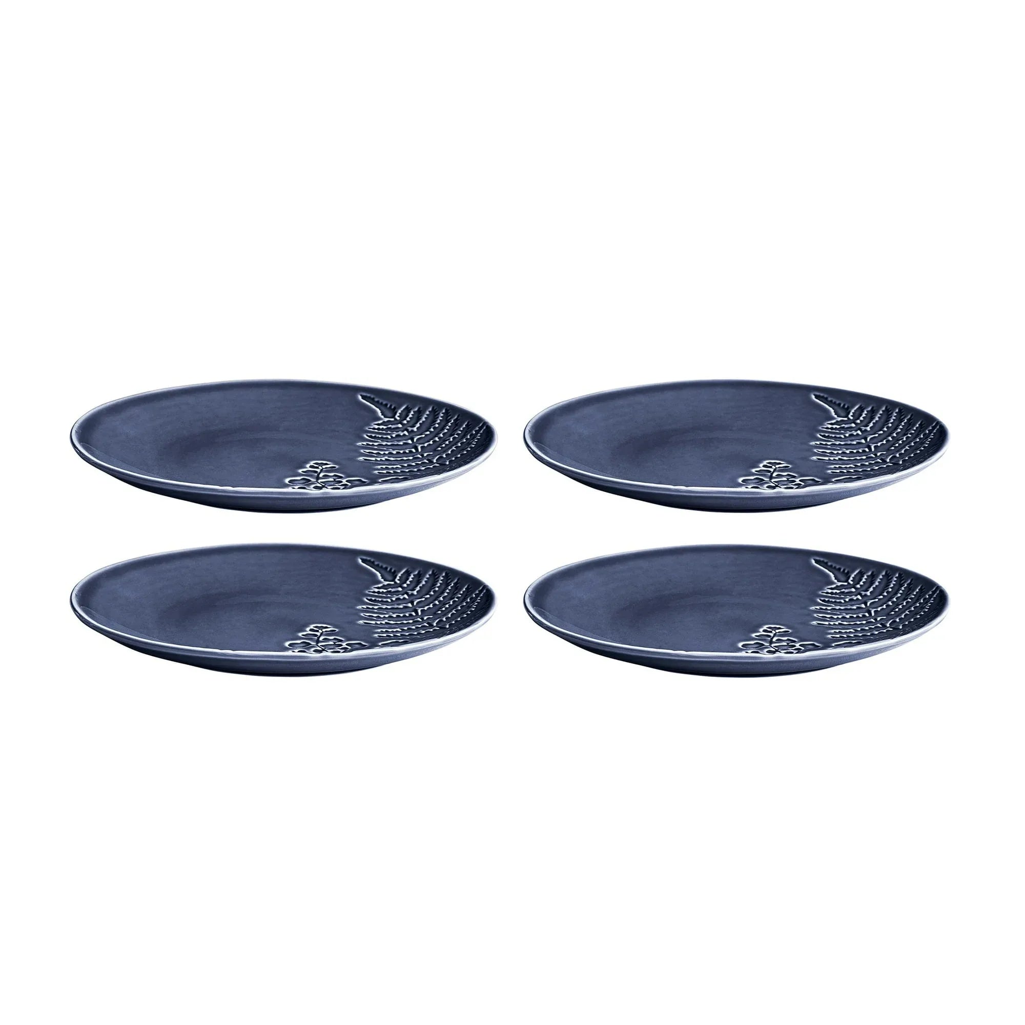 Better Homes & Gardens Ellie Blue Stoneware 12 Piece Dinnerware Set