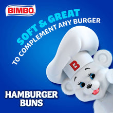 Hamburger buns packaging with nutrition label and serving information panel