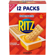 RITZ Crackers 'N Cheesy Dip snack box with 12 packs