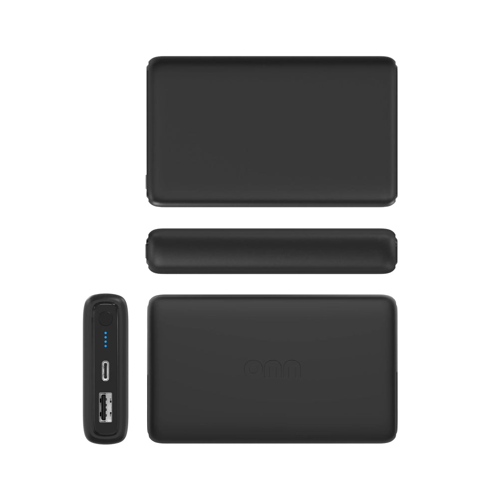 onn 10,000 mAh Dual USB-C/USB-A Port Portable Battery, Black - USA MEGA SHOP