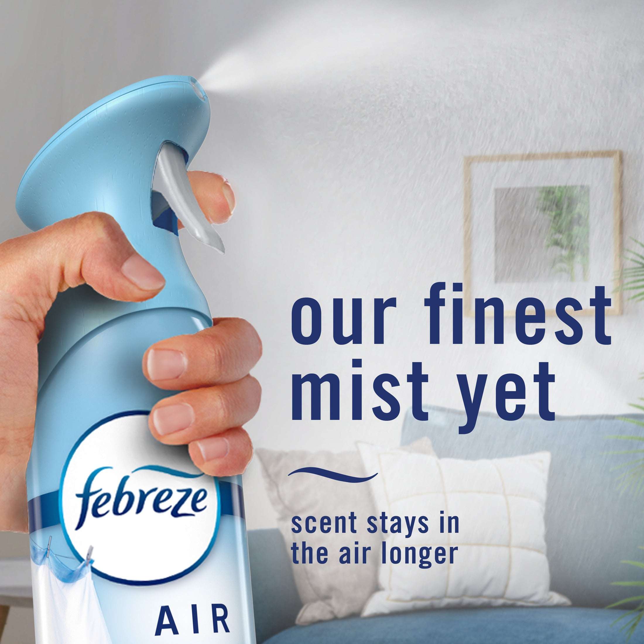 Febreze Air Mist Air Freshener Spray, Linen & Sky Scent, 8.1oz, 2 Count