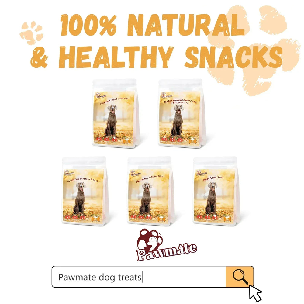 Pawmate Sweet Potato Dog Treats, Promote Digestion Soft Chews for All Dogs, 30 ct Packet - USA MEGA SHOP