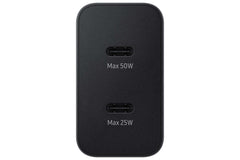 Samsung 50W Duo Power Adapter, Black (Cable not included)