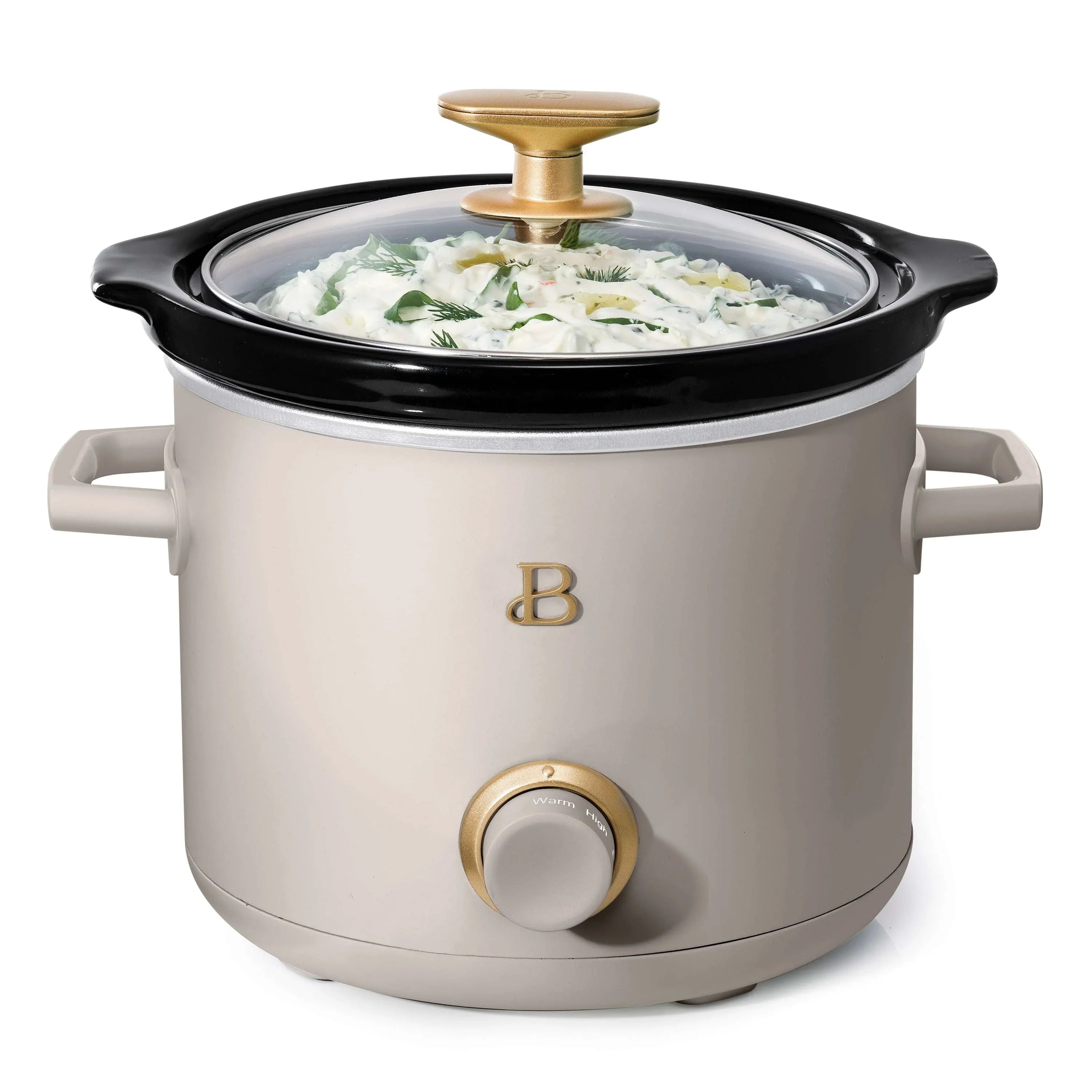 Beautiful 2 Qt Manual Slow Cooker, 2-Pack, Thyme Green + Porcini Taupe by Drew Barrymore - USA MEGA SHOP