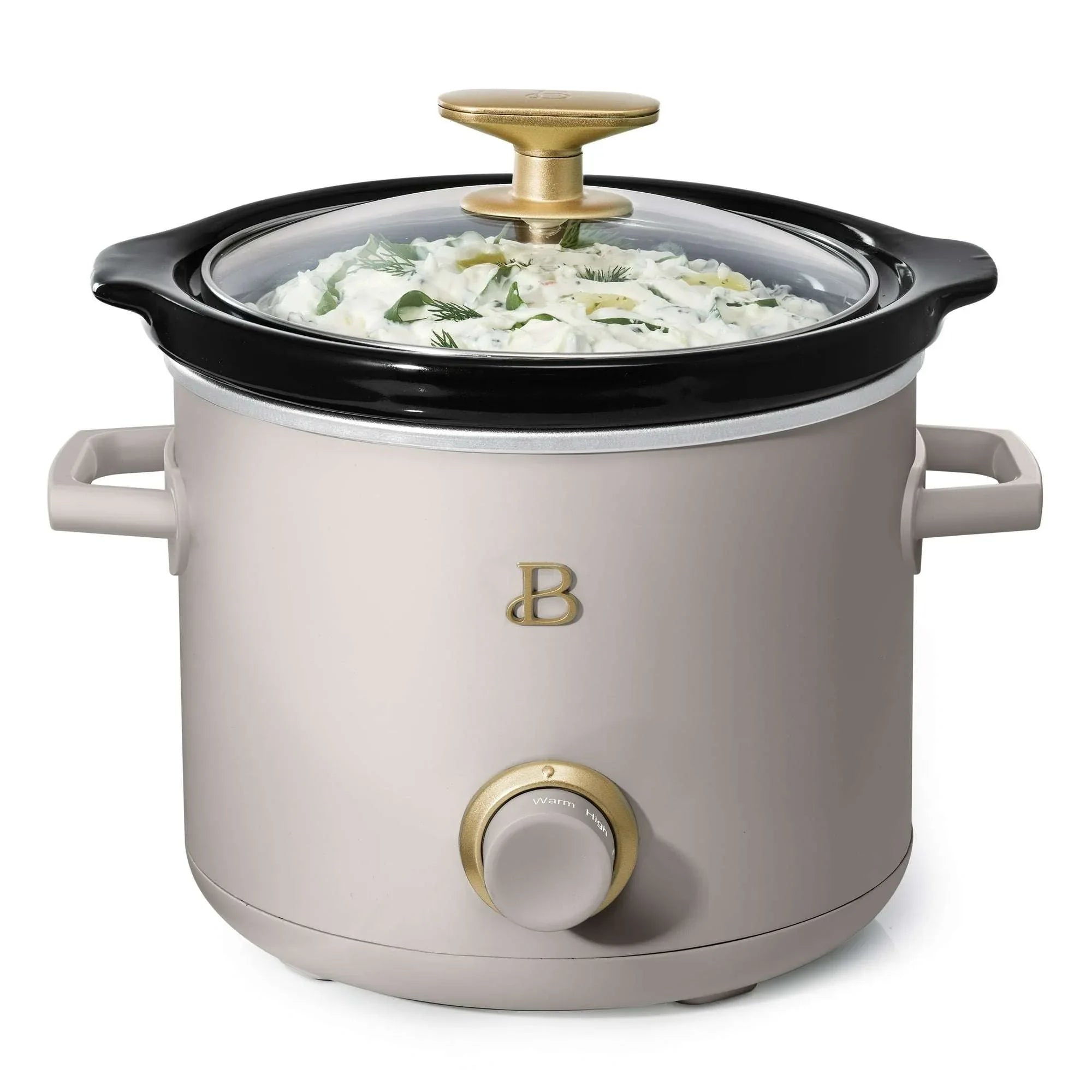 Beautiful 2 Qt Manual Slow Cooker, 2-Pack, Thyme Green + Porcini Taupe by Drew Barrymore - USA MEGA SHOP