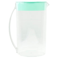 Clear pitcher for iced coffee and tea maker with handle and spout