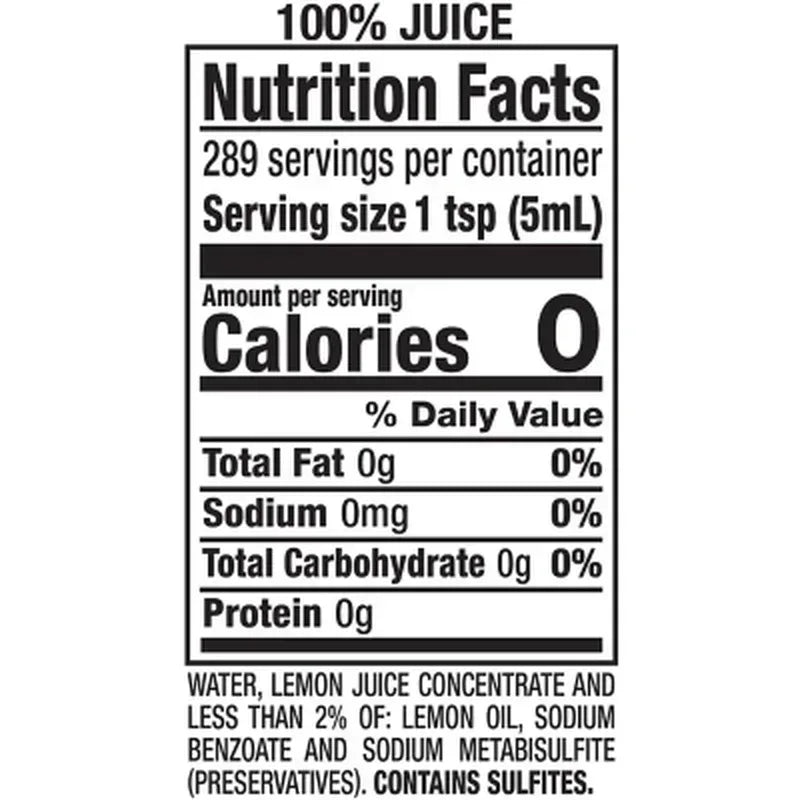 Realemon 100% Lemon Juice (48 Fl. Oz. Bottles, 2 Pk.)
