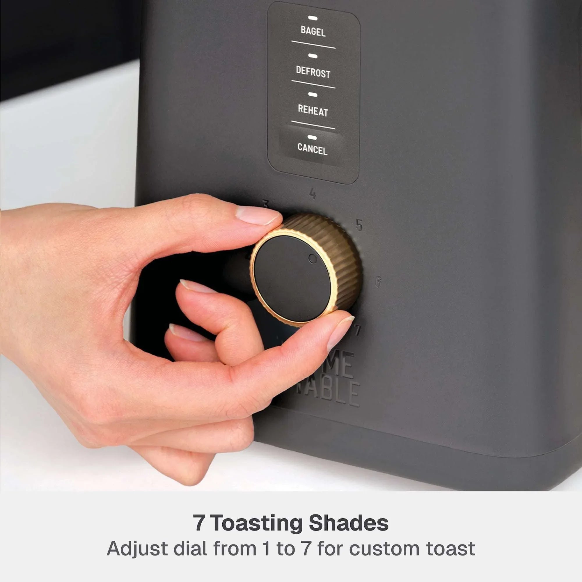 Thyme & Table 2-Slice Toaster, Extra-Wide Slots with Slide-Out Removable Crumb Tray, Slate Grey - USA MEGA SHOP