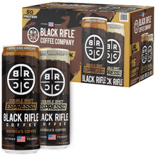 Black Rifle Coffee Company canned coffee variety pack with espresso mocha and espresso cream cans