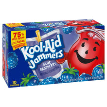 Kool-Aid Jammers 10-pack drink mix pouches box, Blue Raspberry flavor