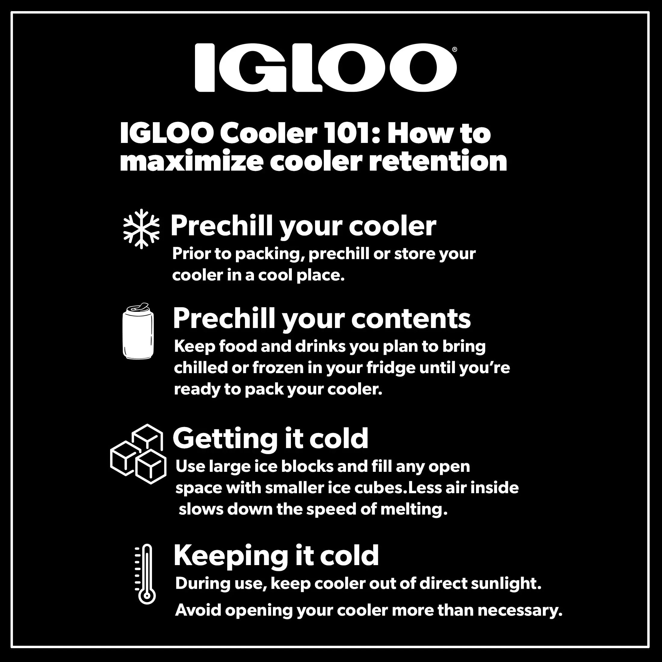 Igloo 48 QT Laguna Hard-Sided Ice Chest Cooler, Aqua Blue and White - USA MEGA SHOP