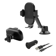 Philips 3-in-1 Car Charging Kit - Black