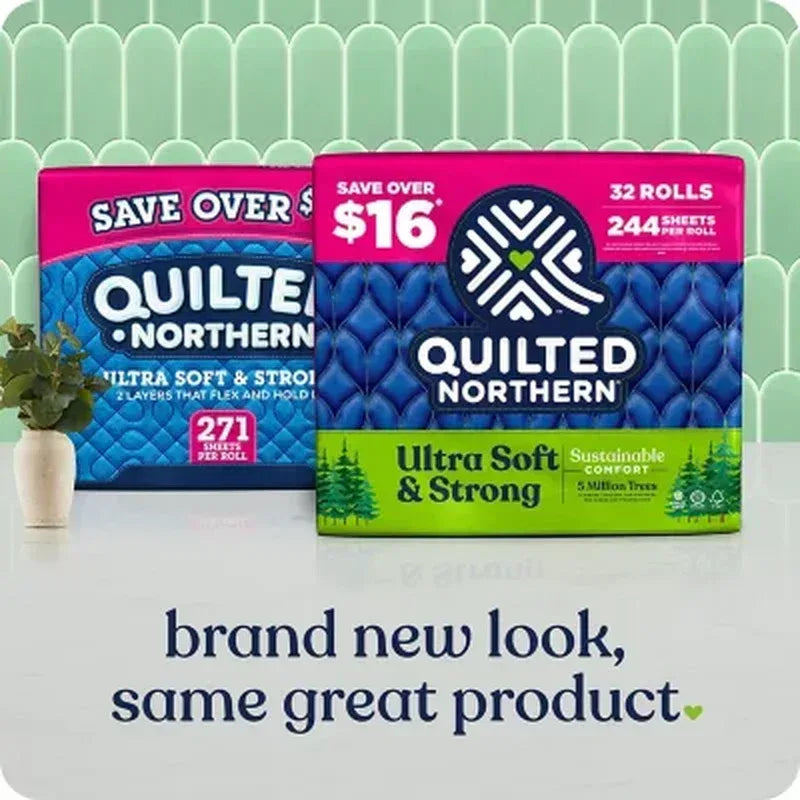Quilted Northern Ultra Soft & Strong 2-Ply Toilet Paper, Septic Safe (244 Sheets/Roll, 32 Rolls)