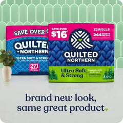 Quilted Northern Ultra Soft & Strong 2-Ply Toilet Paper, Septic Safe (244 Sheets/Roll, 32 Rolls)