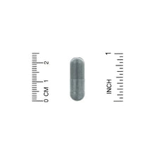 St. John's Wort veggie capsule on size scale