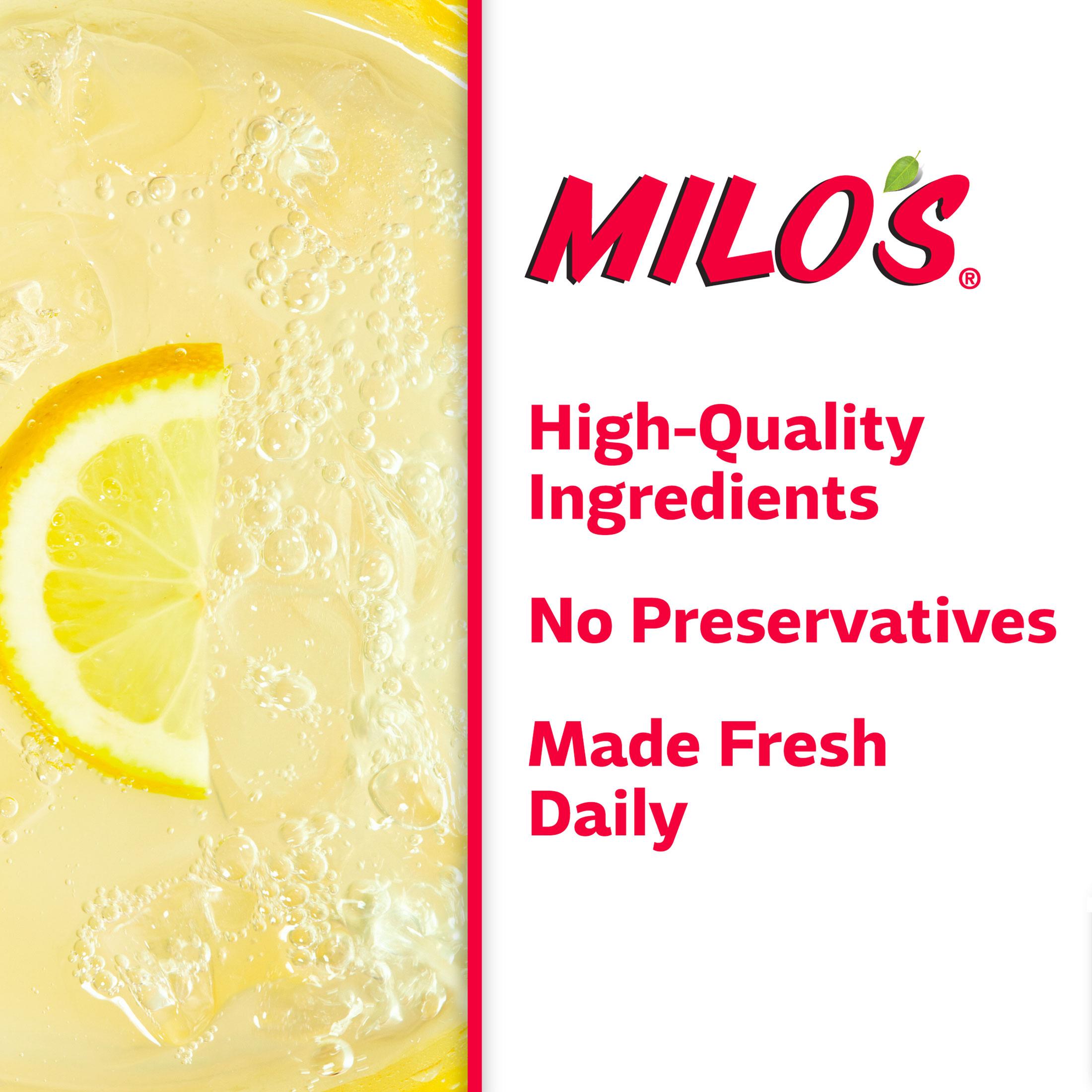 Milo's Lemonade Juice Drink, 100% Natural, 20 fl oz Refrigerated Bottle