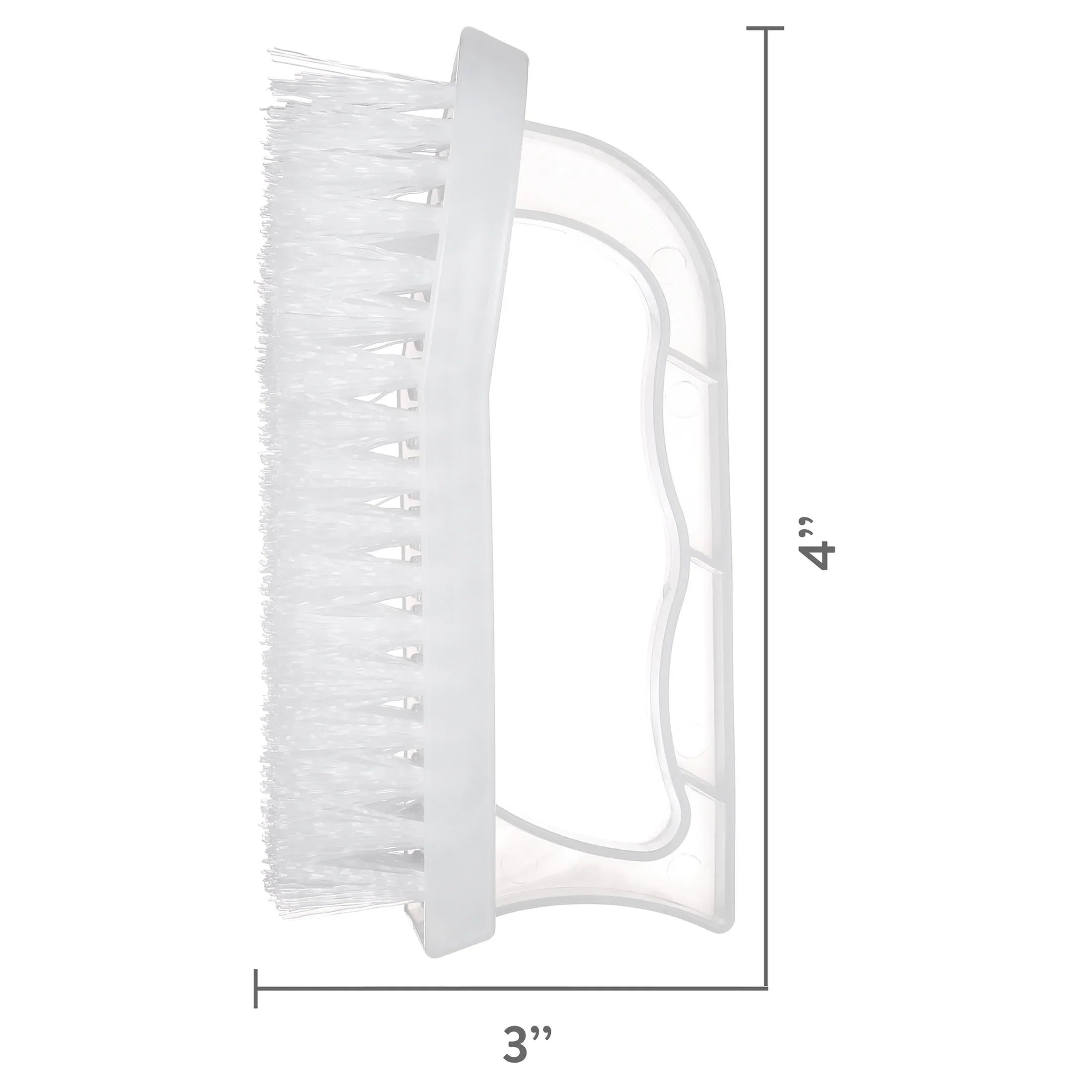 Great Value Iron Handle Multi-Purpose Cleaning Scrub Brush, White, 1 Count